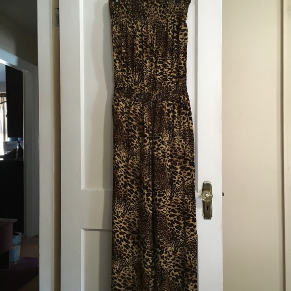 Sunny Leigh Pants - Sunny Leigh Jumpsuit animal print size XL wide leg NWOT #0096
